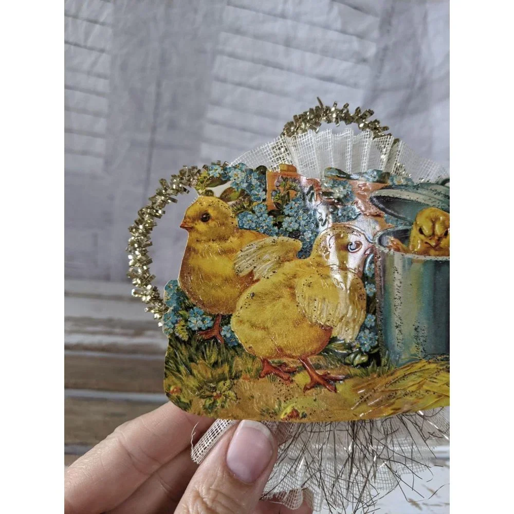 BlumChen Chick‎ Easter ornament cup filigree Xmas t